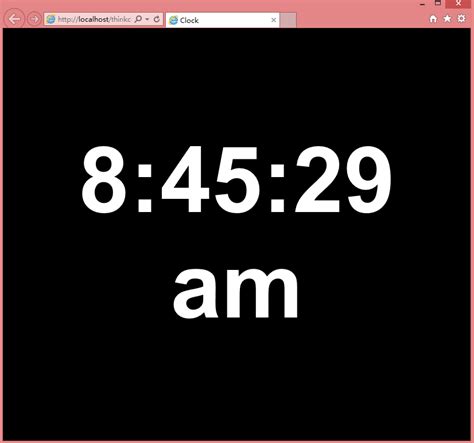 Online Clock with Seconds: Full Screen .